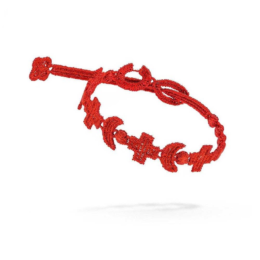 Bracelets Cruciani C | Bracciale Croce Rossa Rosso_Intenso